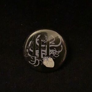 AFI button heart logo crash love
